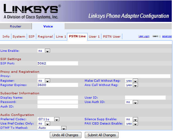 Linksys SPA-3102 Admin Page cont'd